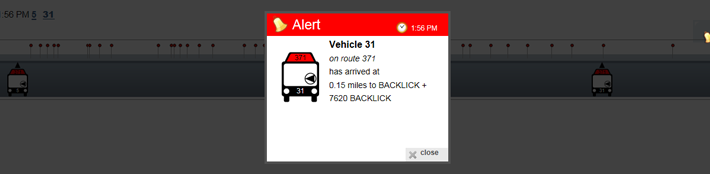 Route Progress view.